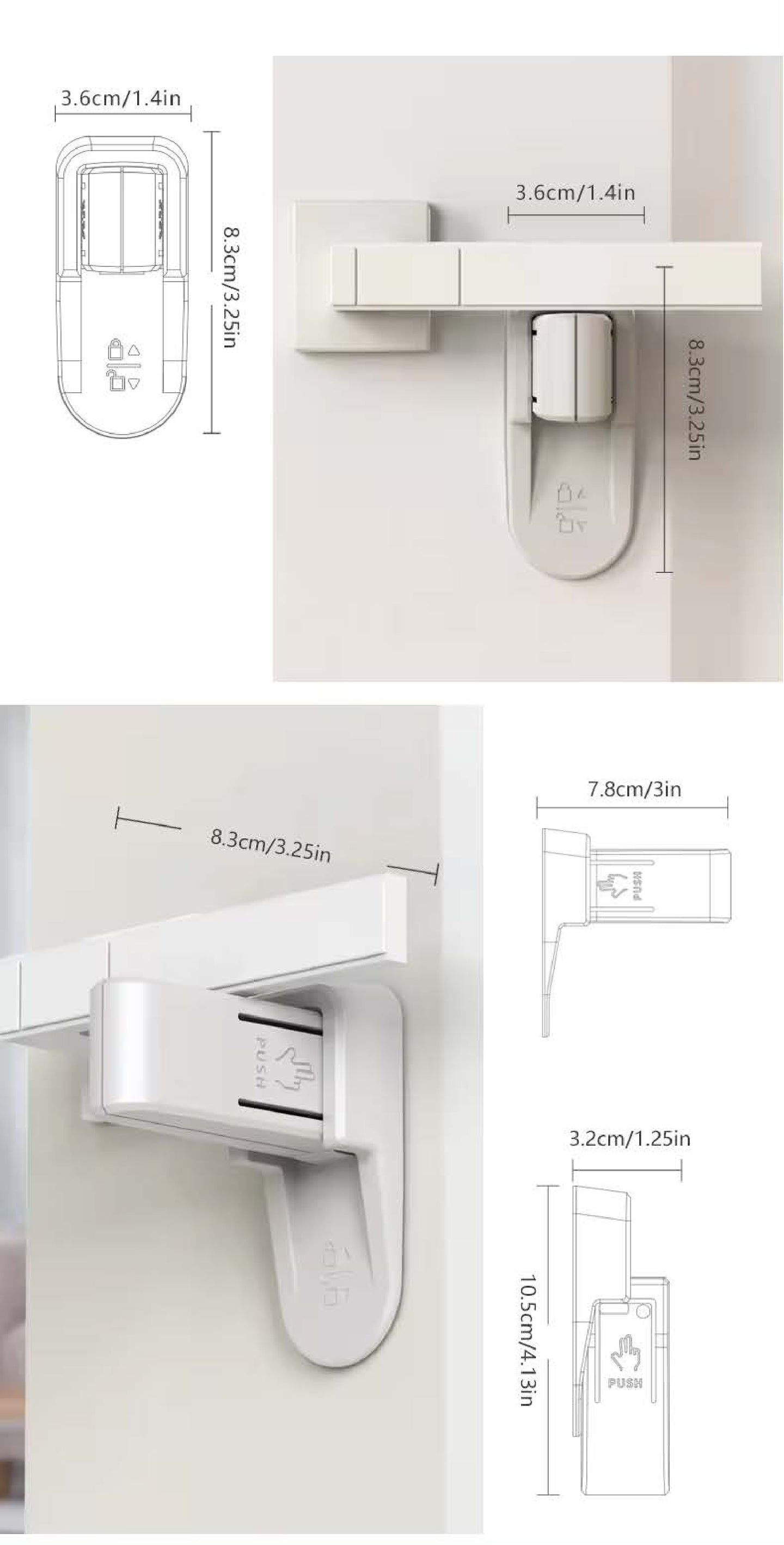 BABYDISE Door Handle Lever Safety Lock